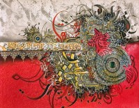 Mudassar Ali, 30 x 40 Inch, Oil on Canvas, Calligraphy Painting, AC-MSA-082